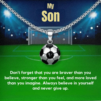 Football Necklace For My Son - Sphere Standouts