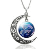GalaxyAura Moon Zodiac Necklace - Sphere Standouts