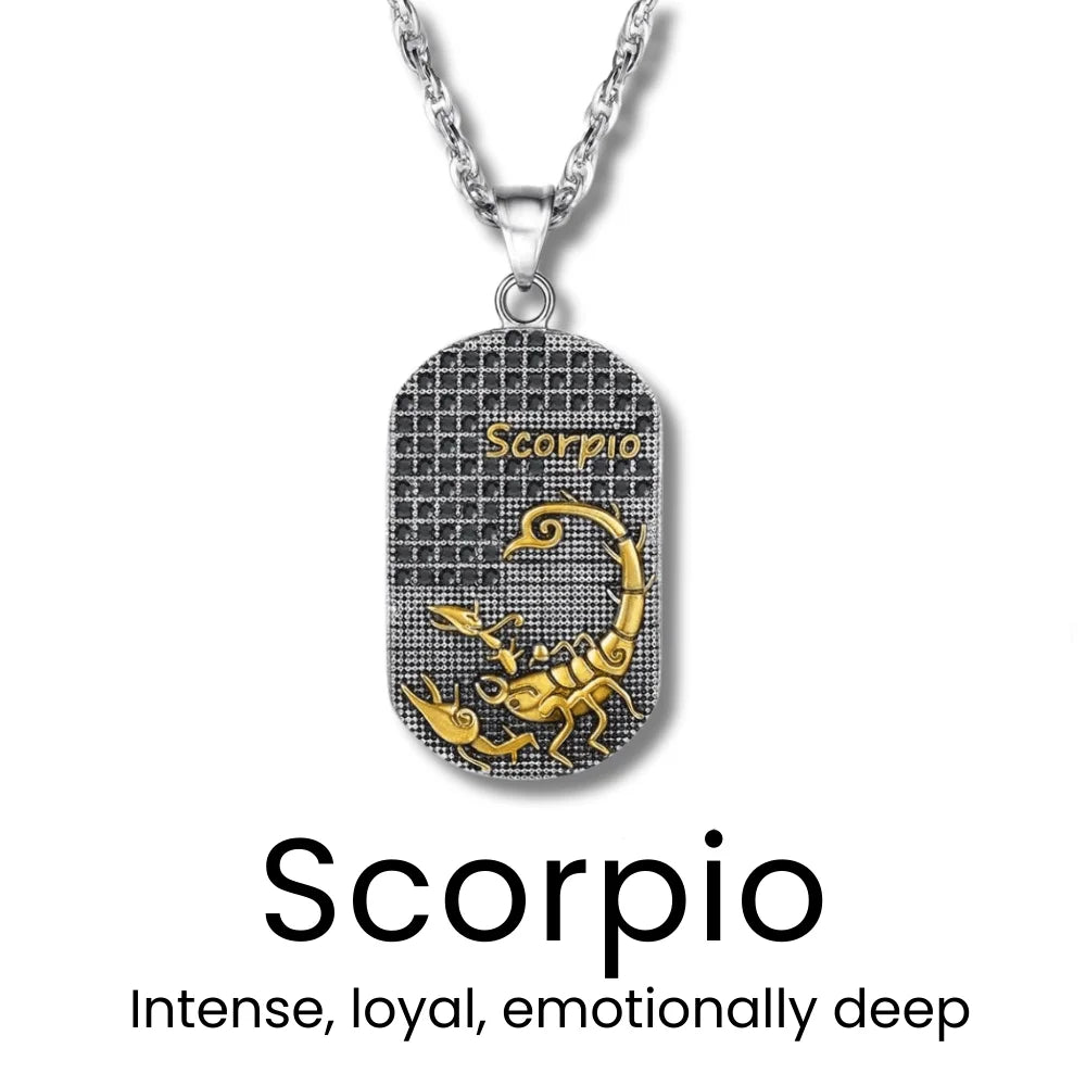 Gold Zodiac Sign Necklace - Sphere Standouts