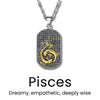 Gold Zodiac Sign Necklace - Sphere Standouts