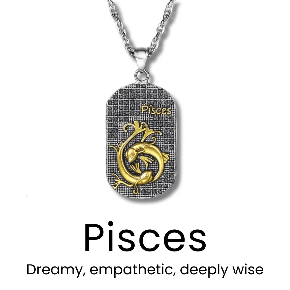 Gold Zodiac Sign Necklace - Sphere Standouts