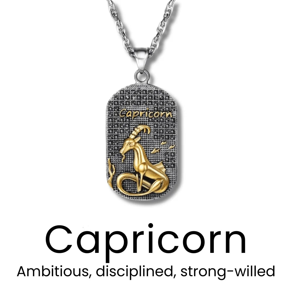 Gold Zodiac Sign Necklace - Sphere Standouts