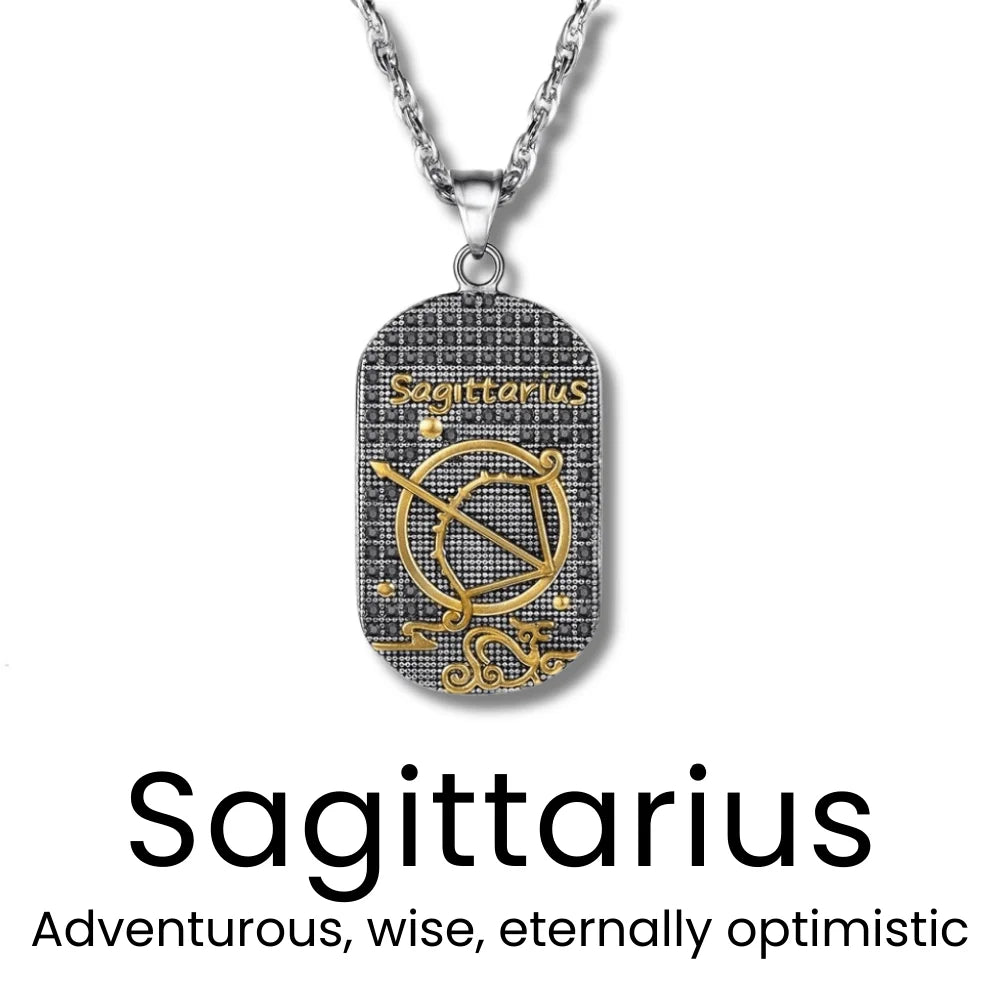 Gold Zodiac Sign Necklace - Sphere Standouts