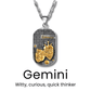 Gold Zodiac Sign Necklace - Sphere Standouts