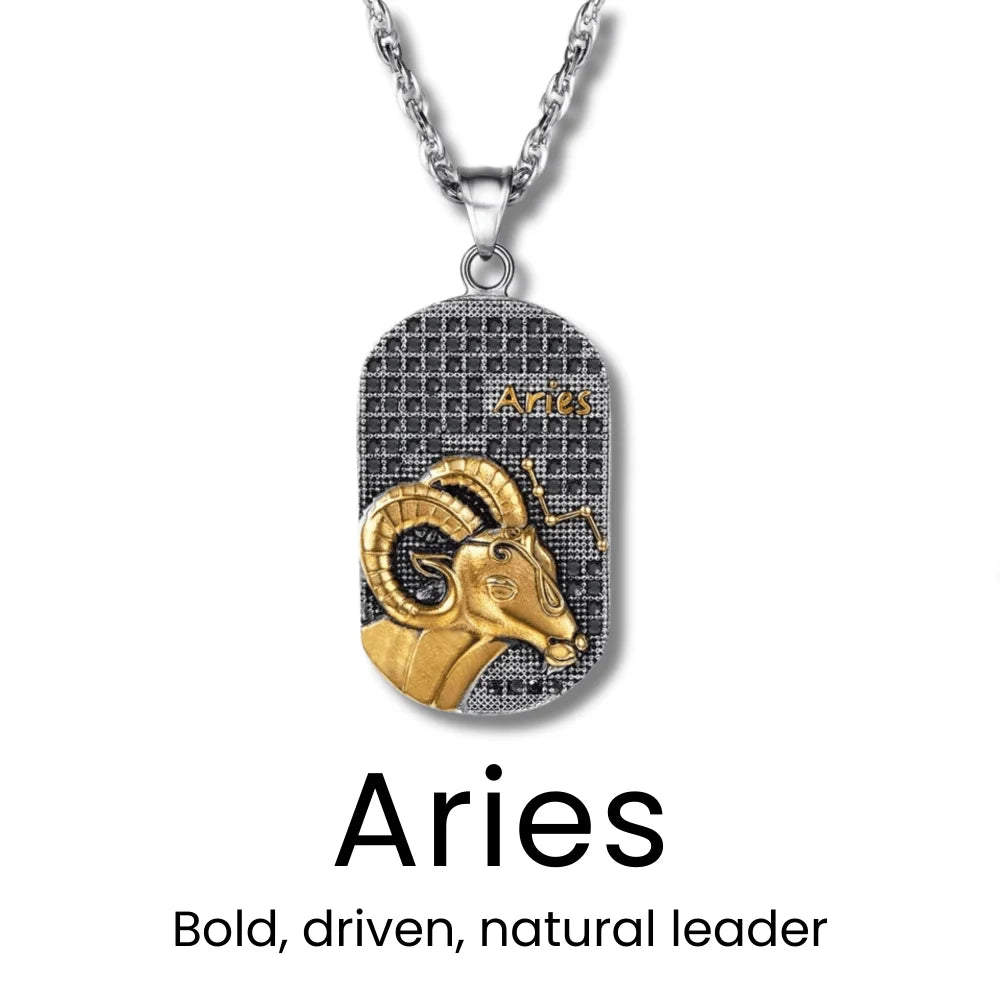 Gold Zodiac Sign Necklace - Sphere Standouts