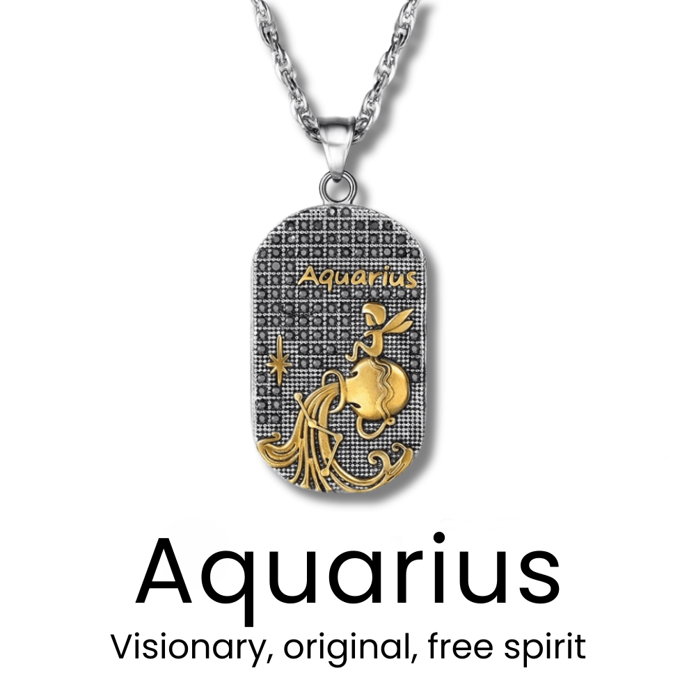 Gold Zodiac Sign Necklace - Sphere Standouts