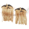 Golden Eagle Chain Earrings - Sphere Standouts