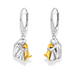 Faithful Dog Earrings - 925 Sterling Silver