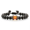 Handmade Lava & Pine Bracelet - Sphere Standouts