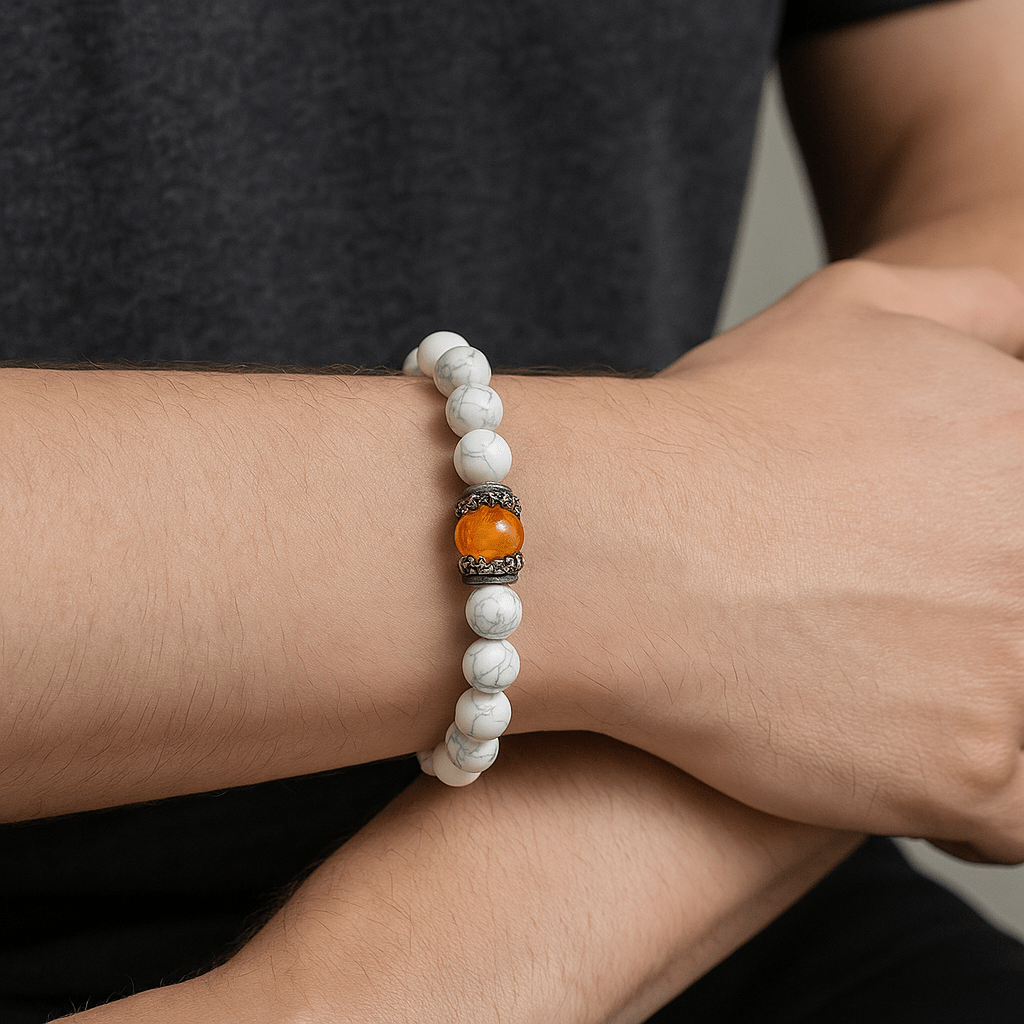 Handmade Lava & Pine Bracelet - Sphere Standouts