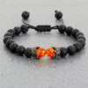 Handmade Lava & Pine Bracelet - Sphere Standouts