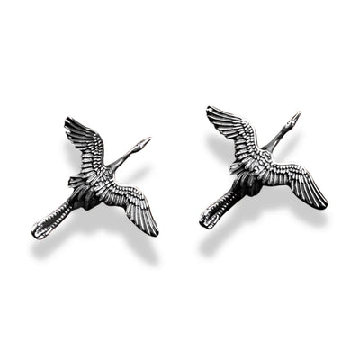 Heron Elegance Earrings - Sphere Standouts