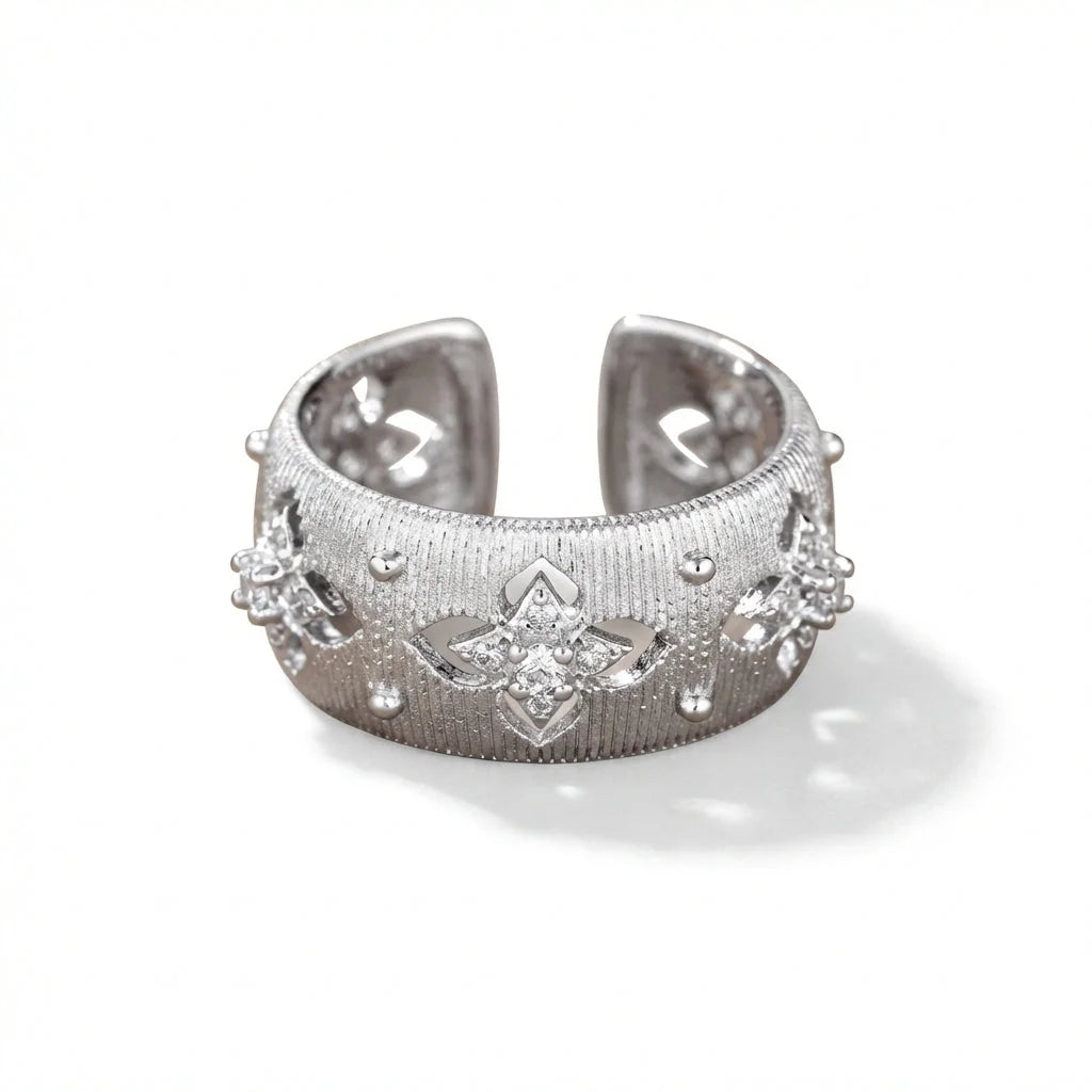 Eternal Blossoms of Fortune Ring | Adjustable — nature ring for women