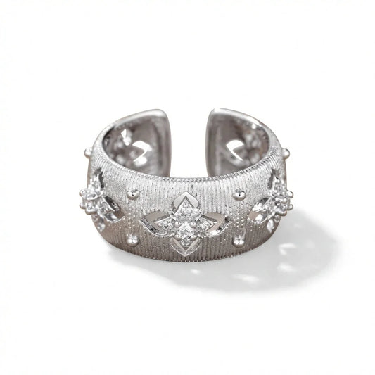 Eternal Blossoms of Fortune Ring | Adjustable — nature ring for women