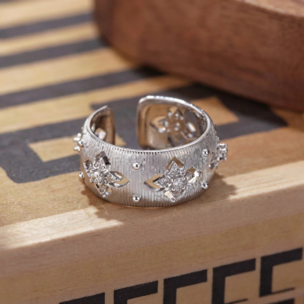 Eternal Blossoms of Fortune Ring | Adjustable — styled ring, nature jewelry for women