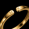 Adjustable initial ring - macro engraving