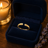 Adjustable initial ring - gift box