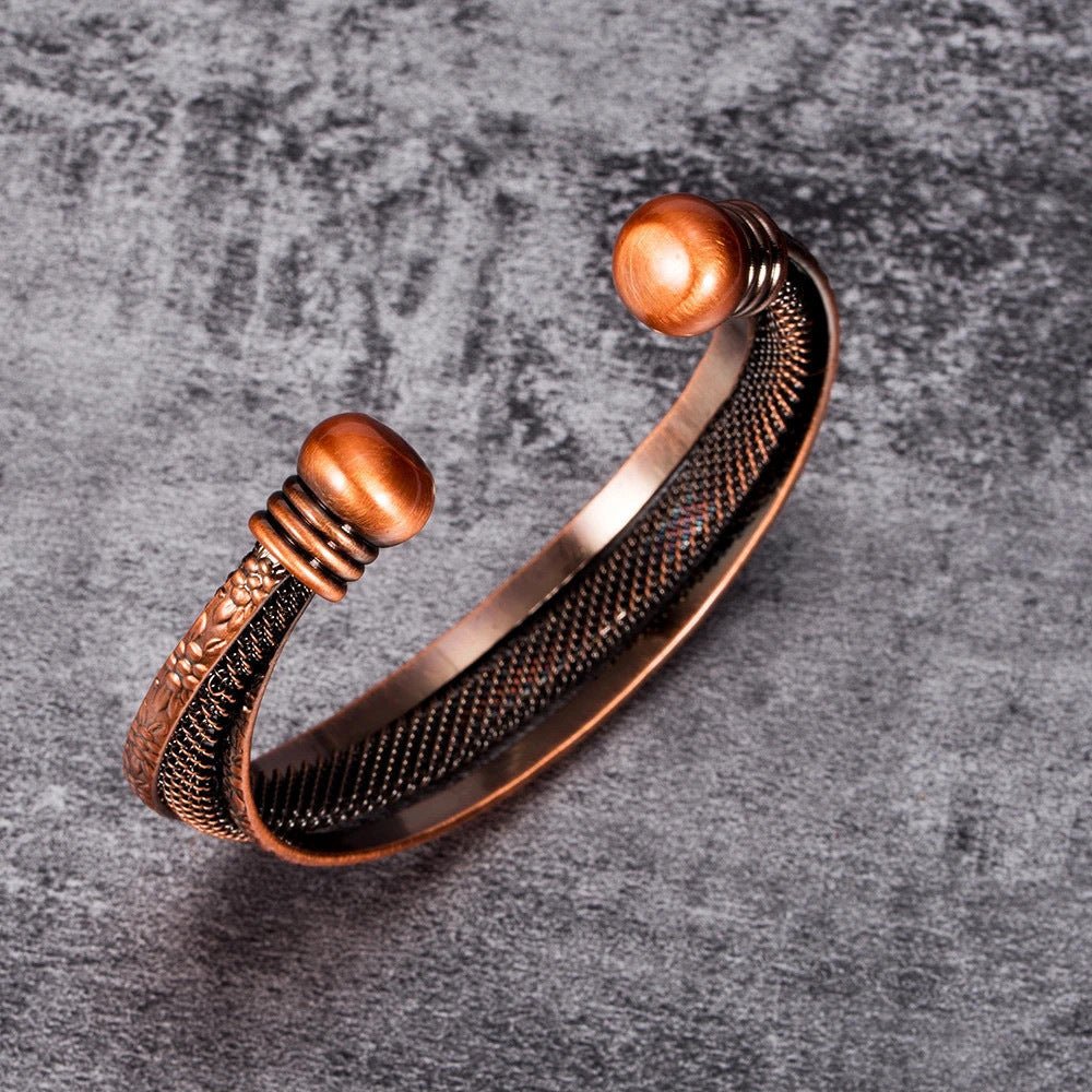 Magnetic Copper Energy Balance Bracelet - Sphere Standouts