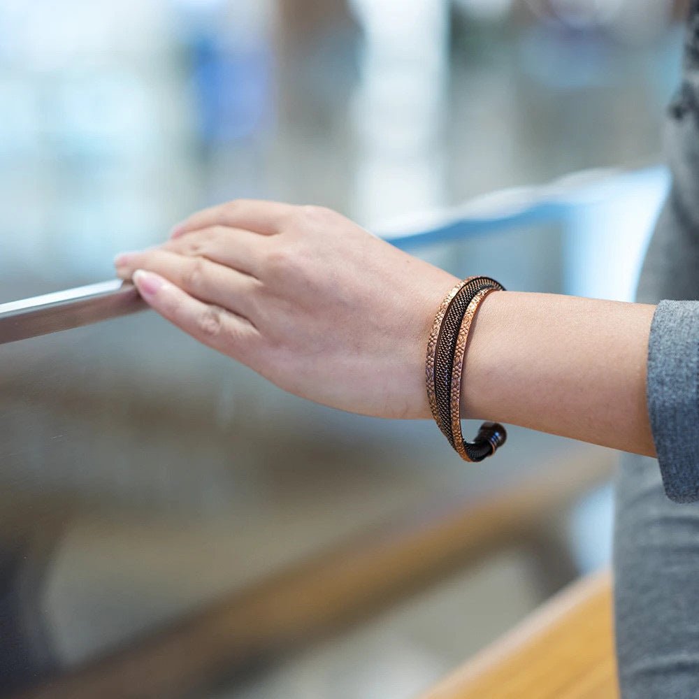 Magnetic Copper Energy Balance Bracelet - Sphere Standouts