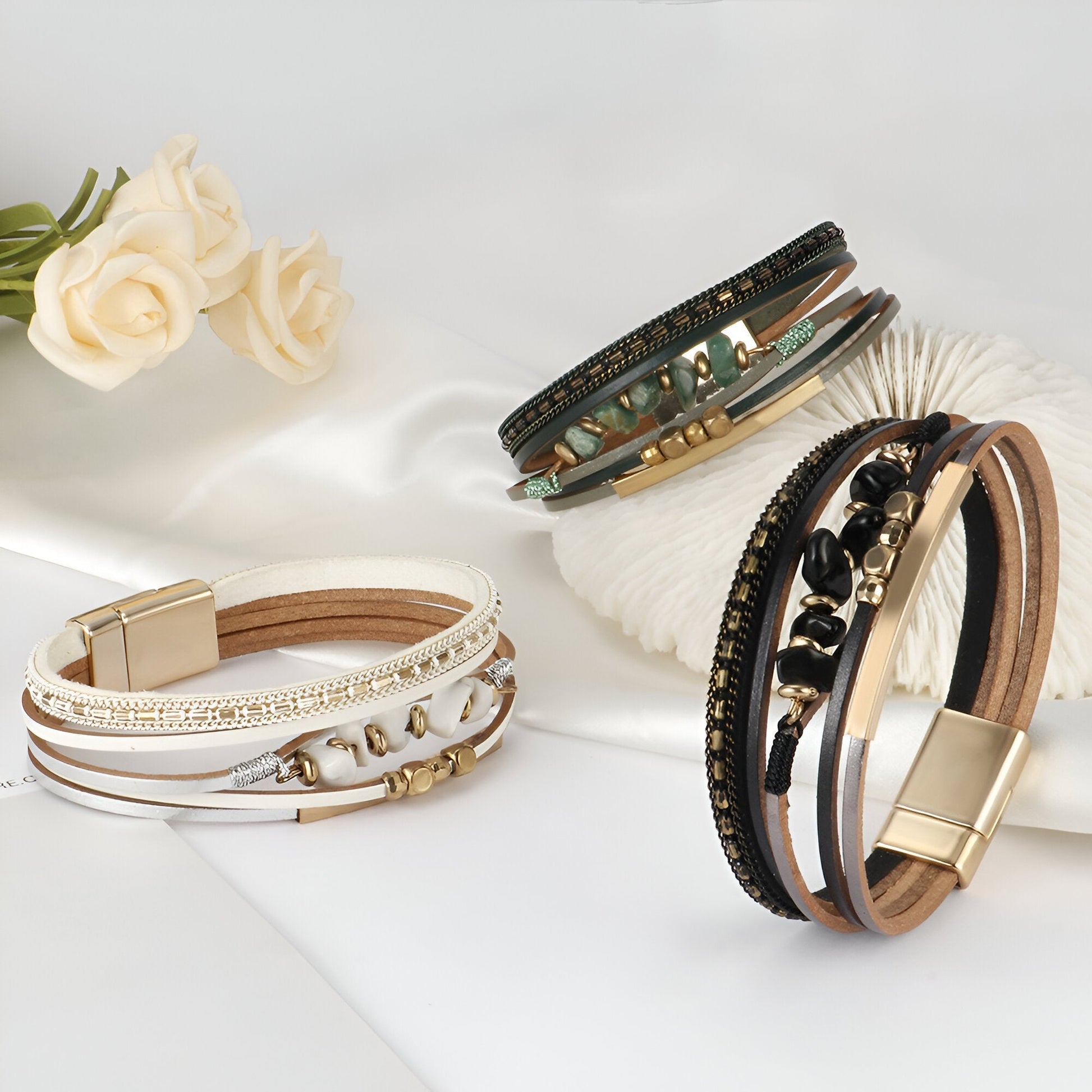 Magnetic Stone Bracelet - Sphere Standouts