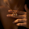 Mother's Birthstone Charm Necklace — image 3