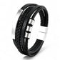 Men’s Multi Layer Leather Bracelet - Sphere Standouts