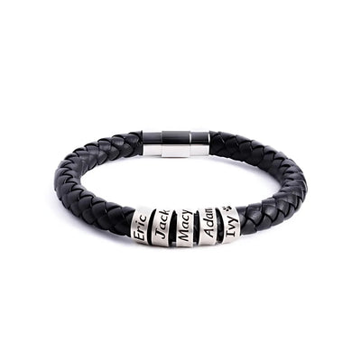 Men's Personalized Name Bead Bracelet - Sphere Standouts