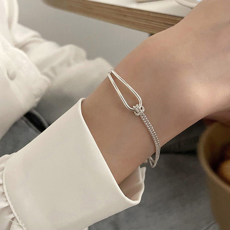 Minimalist Geometric Silver Bracelet (1+1 FREE) - Sphere Standouts