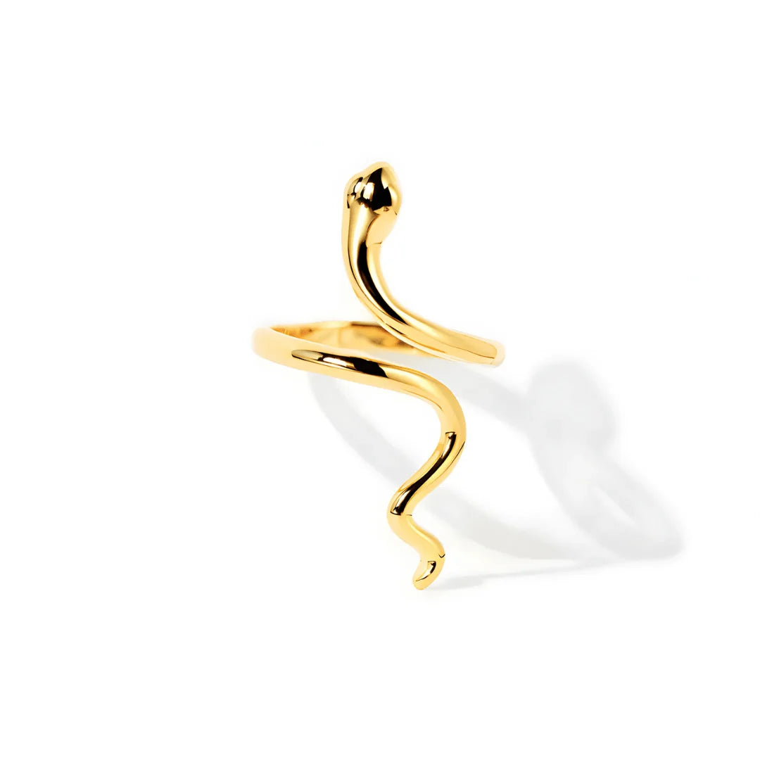Minimalist Snake Open Ring - Sphere Standouts