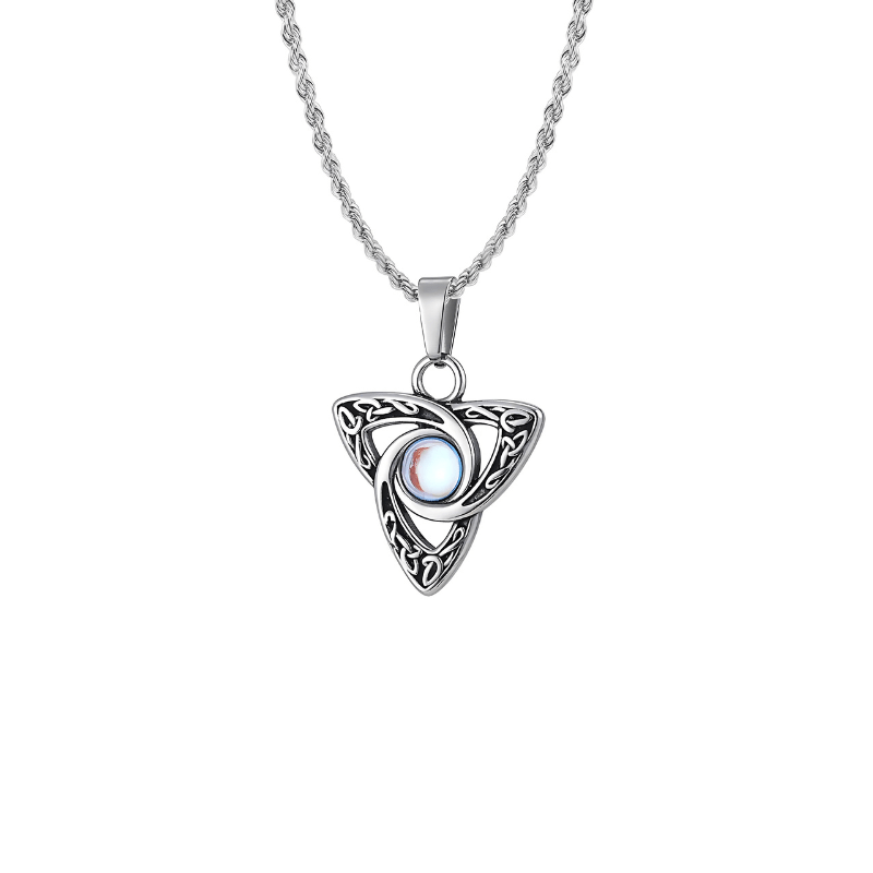 Moon Celtic Pendant Necklace - Sphere Standouts