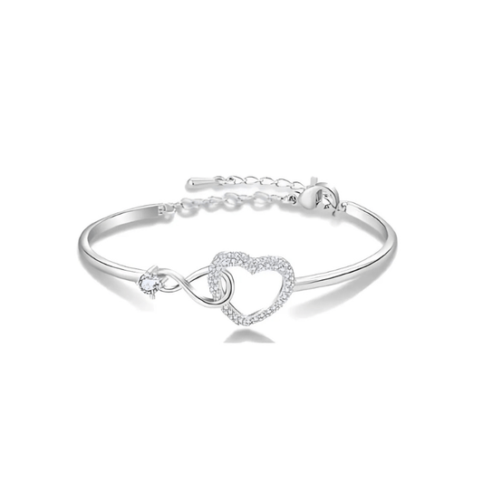 Mother & Daughter - Infinity Heart Bracelet - Sphere Standouts
