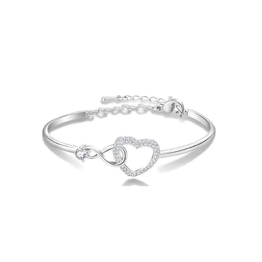 Mother & Daughter - Infinity Heart Bracelet - Sphere Standouts