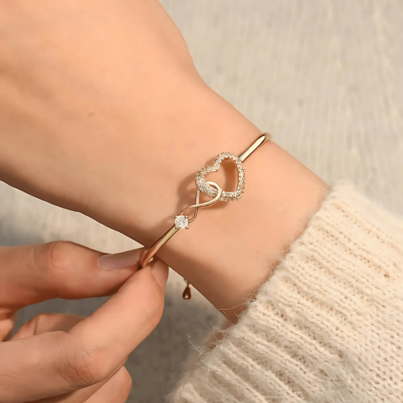 Mother & Daughter - Infinity Heart Bracelet - Sphere Standouts