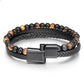 Multi Layer Leather Beaded Bracelet - Sphere Standouts