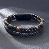 Multi Layer Leather Beaded Bracelet - Sphere Standouts