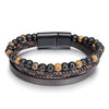 Multi Layer Leather Beaded Bracelet - Sphere Standouts
