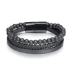 Multi Layer Leather Beaded Bracelet - Sphere Standouts