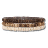 Multi Layer Wood Bead Bracelet - Sphere Standouts