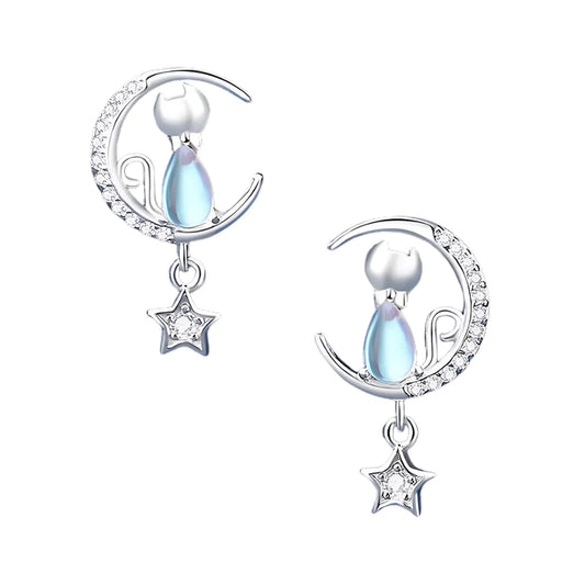 Mystic Cat Earrings - Sphere Standouts