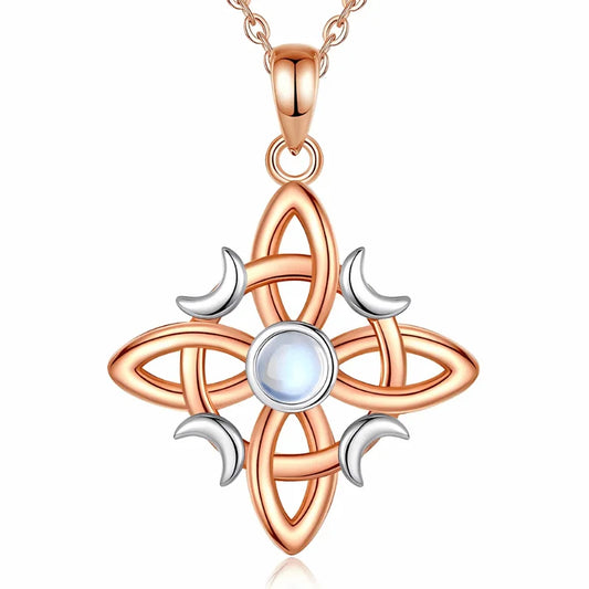 Mystic Knot Moonstone Pendant - Sphere Standouts