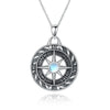 Mystic Moonstone Compass Necklace - Sphere Standouts