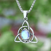 Mystical Moonstone Triquetra Necklace - Sphere Standouts