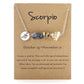 Natural Stone Zodiac Sign Necklace - Sphere Standouts