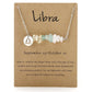 Natural Stone Zodiac Sign Necklace - Sphere Standouts