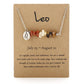 Natural Stone Zodiac Sign Necklace - Sphere Standouts