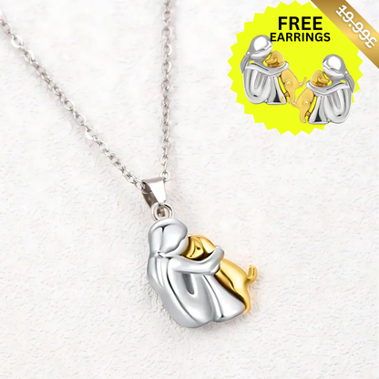 Faithful Dog Pendant + Free Studs