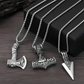 Norse Viking Necklace With Hammer & Axe Pendants - Sphere Standouts