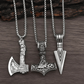 Norse Viking Necklace With Hammer & Axe Pendants - Sphere Standouts