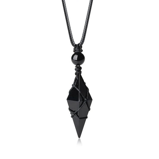 Obsidian Arrowhead Necklace - Sphere Standouts