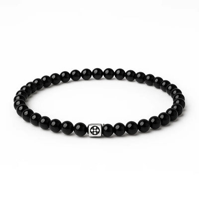Obsidian Energy Beads Bracelet - Sphere Standouts